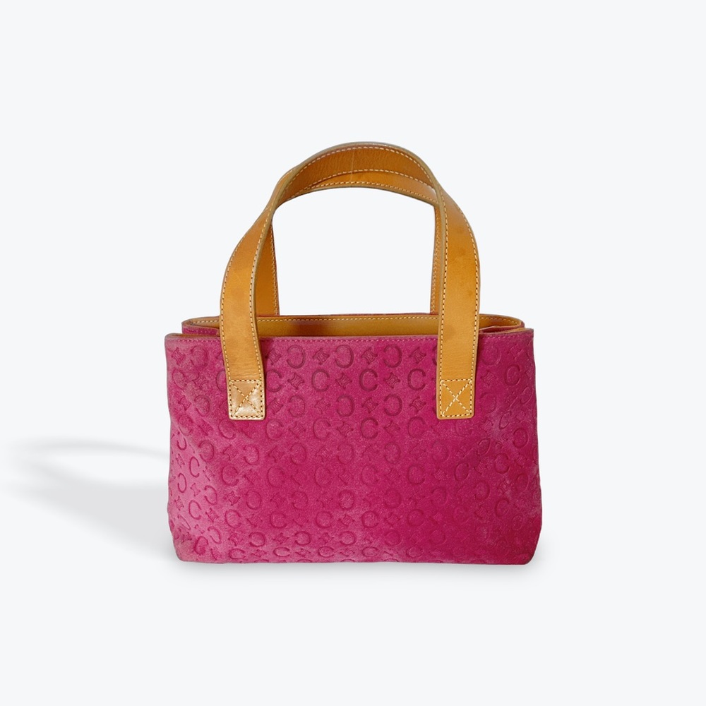 Authentic Celine Pink Suede Mini Tote